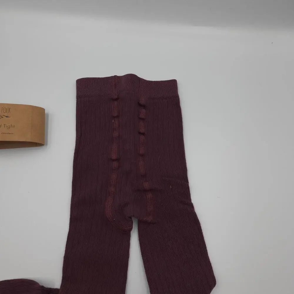 The Simple Folk Bundle of Five The Ribbed Tight in Huckleberry Size 4-7 Years